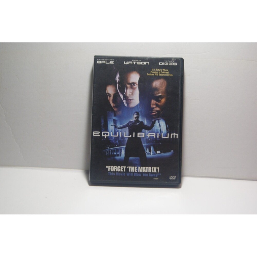 Equilibrium DVD Christian Bale 2002 Action SCFI Thriller